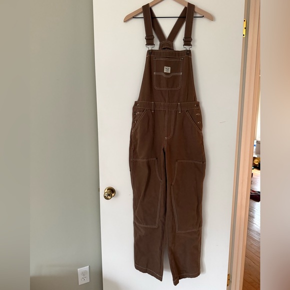 P&Co Albion Carpenter overalls - Washed Brown Size 4 - Picture 2 of 7